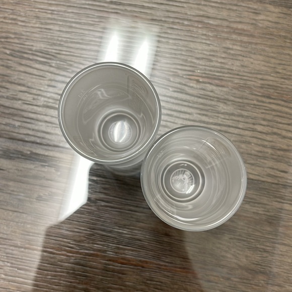 Pair of Embossed Jagermeister Frosted Glass 1 fl. oz Shot Glasses Barware Bar - Picture 7 of 14